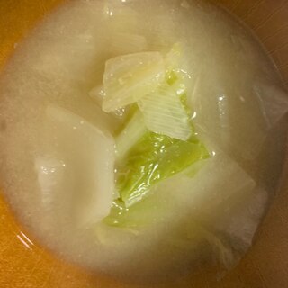 簡単♫白菜×大根×長ネギの味噌汁